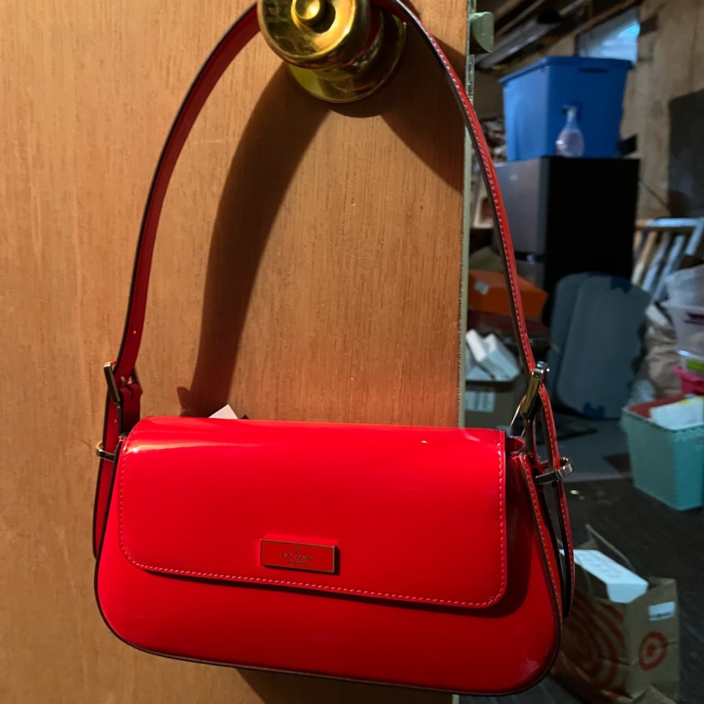 Kate spade red patent bag